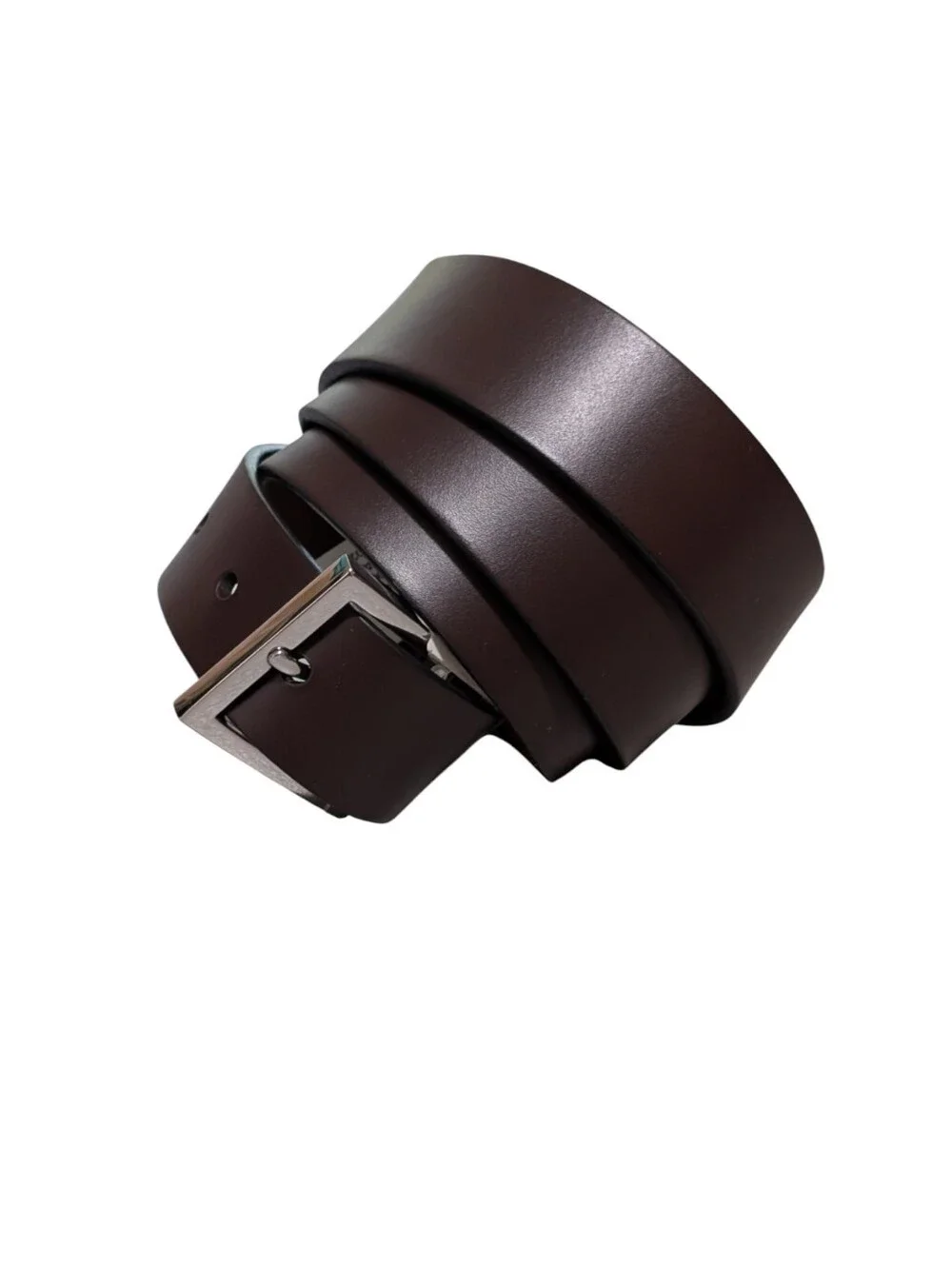 NWT Banana Republic Brown cow Leather Belt Silver Buckle Men's size 40 classic